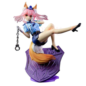 Fate Extella Link Tamamo No Mae Police Fox Waifu Action Figure | 21 Cms |