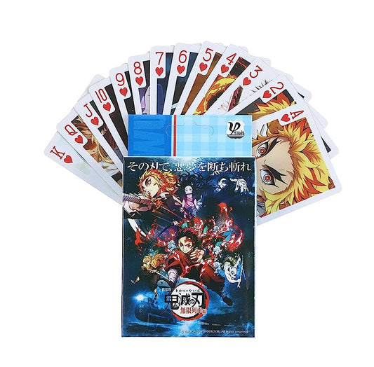 Demon Slayer Themed Anime Playing Cards Deck Of 54 Cards