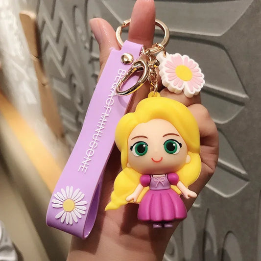 Princess Rapunzel 3D Silicone Keychain | Premium Keychain | Princess |