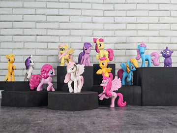 Cute Unicorn Little Pony Set 12 Pcs Kids Play Set | Best Gift | 7 CM