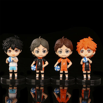Haikyuu Set Of 4 Action Figures Set PVC with Base | 10 Cms |