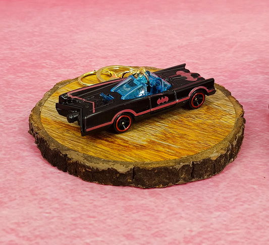 Batman Themed Batmobile Keychain | Model 4 | With Golden Keyring |