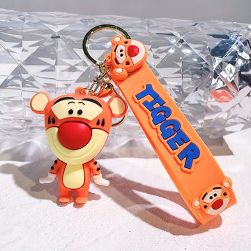 Disney Tigger Silicone | 3D Lanyard Keychain | Durable