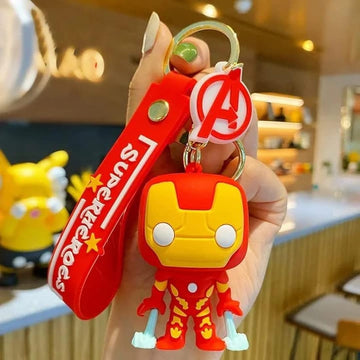 Marvel Ironman Avengers Keychain | 3D Lanyard Keychain | Silicone | Superhero |