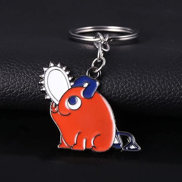 Chainsaw Man Pochita Metal Multicolour Keychain
