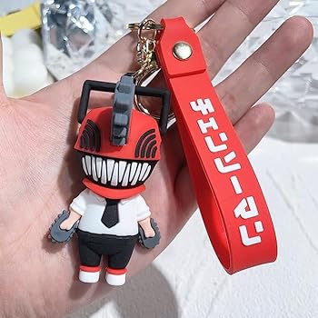 Chainsaw Man | 3D silicone Lanyard Keychain | PVC | 7 Cms