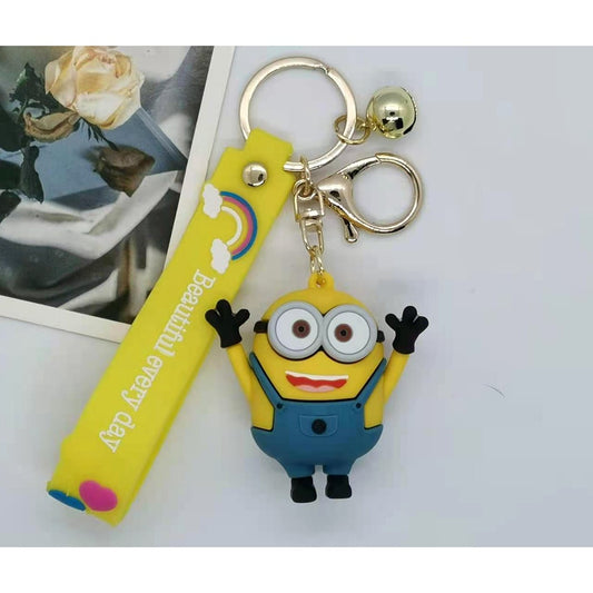 Minion BOB Keychain | Silicone Lanyard Keychain | Premium | Descpicable Me Movie |
