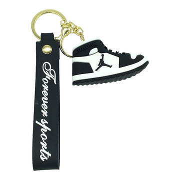 Nike Jordan Black Silicone Lanyard Keychain | Stylish Keychain |