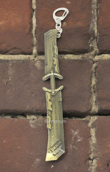 Marvel Avengers | Golden Metal Thanos Blade Sword Infinity War Endgame Heavy Keyring | Keychain Golden