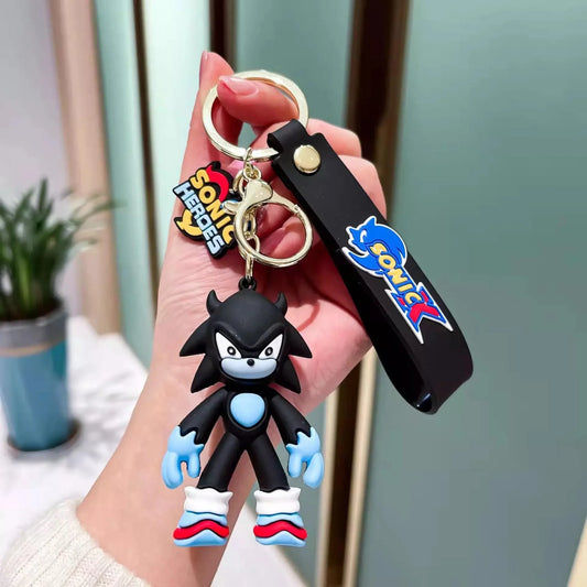 Sonic The Hedgehog Lanyard Keychain | Model 2 | Silicone Keychain | High Quality |