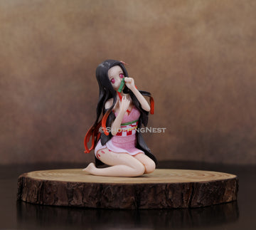 Demon Slayer Nezuko Sitting Cute Demon Mode Action Figure | 11 CMS |