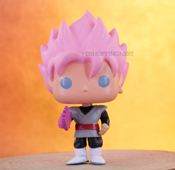 Funko Pop DBZ Goku Rose Cute with Weapon and Box Action Figure | 13 Cm |