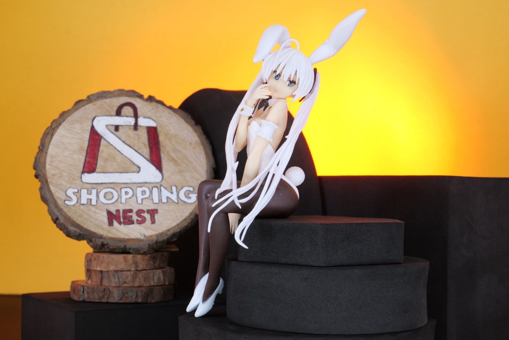 Kasugano Sora Anime Bunny Girl Figure |PVC| Kawaii Cute Figurine Statue – 14 cm FRONT