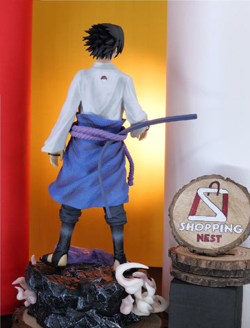 Naruto |PVC| Sasuke Uchiha Action Figure with Snake Stand 42.5 cm Collectible