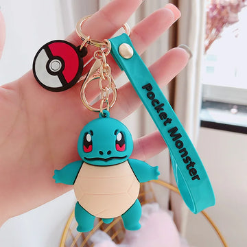 Pokemon Squirtle Lanyard Keychain | Premium Quality | Adorable Accessory | SIlicone |