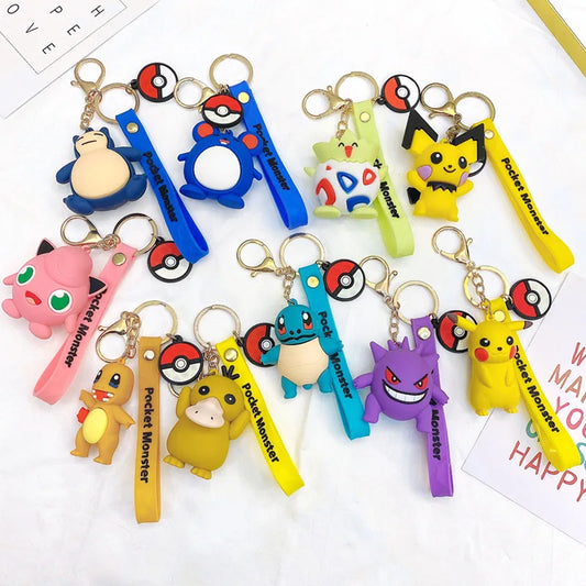 Pokemon Squirtle Lanyard Keychain | Premium Quality | Adorable Accessory | SIlicone |
