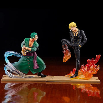 One piece Anime | Zoro Sanji Fight scene Figurine | 13 - 16 CM |