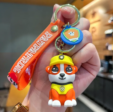 PAW PATROL | Yellow | Silicone Lanyard Keychain