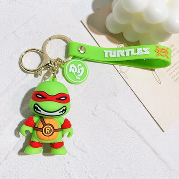 Ninja Turtle Ralph Keychain | Silicone Lanyard Keychain | Premium |