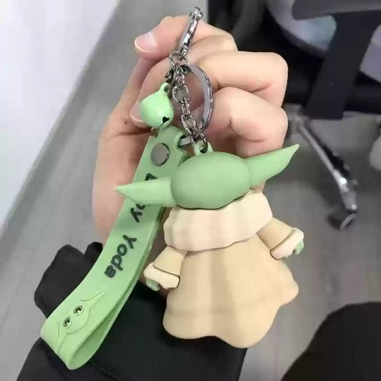 Star Wars | Baby Yoda Keychain | 3D Lanyard Keychain | Silicone |