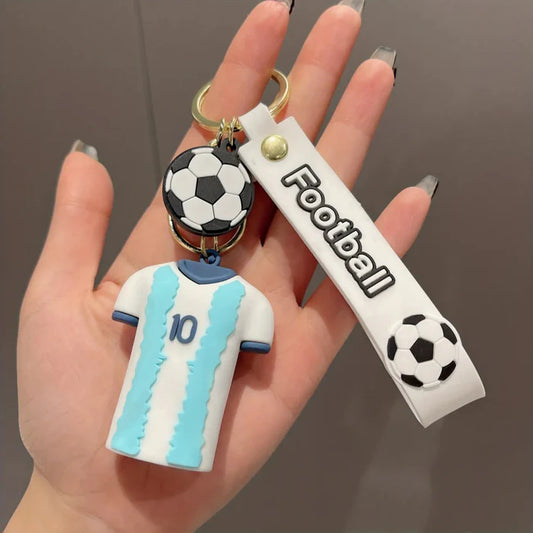 Messi Argentina Jersey No 10 Keychain | Football Keychain | Silicone | Lanyard |