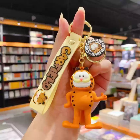 Garfield Laughing Lanyard Keychain | Model B | Premium Keychain | Silicone |