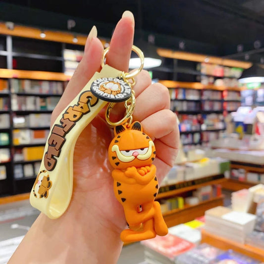 Garfield Standing Lanyard Keychain | Model C | Premium Keychain | Silicone |