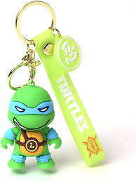 Ninja Turtle Leo Keychain | Silicone Lanyard Keychain | Premium |