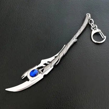 Loki Scepter Silver Keychain