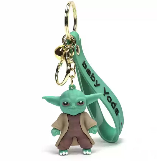 Star Wars | Baby Yoda Father Keychain | 3D Lanyard Keychain | Silicone |