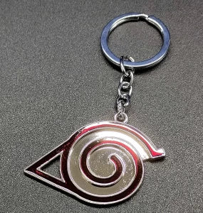 Naruto Leaf Village Logo Keychain | Metal Keychains | Anime Keychains |
