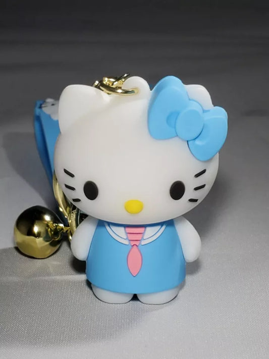 Hello Kitty Blue Lanyard Keychain | Model B | Premium Keychain | Silicone |