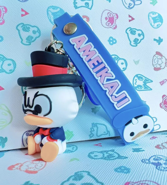 Donald Duck Lanyard Keychain | Model B | Silicone | 3D Lanyard Keychain |