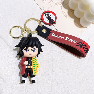 Demon Slayer Giyu Tomioka Keychain | Model B | 3D Silicone Keychain | Anime |