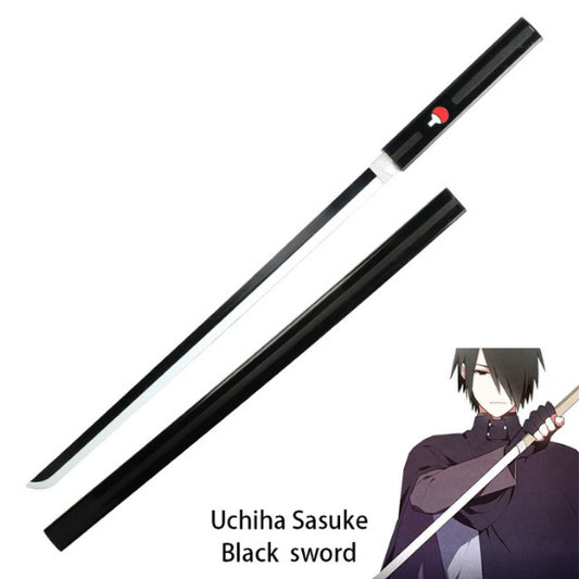 Naruto Sasuke Black Sword Of Kusanagi Wooden Katana for Cosplay |104 Cms|