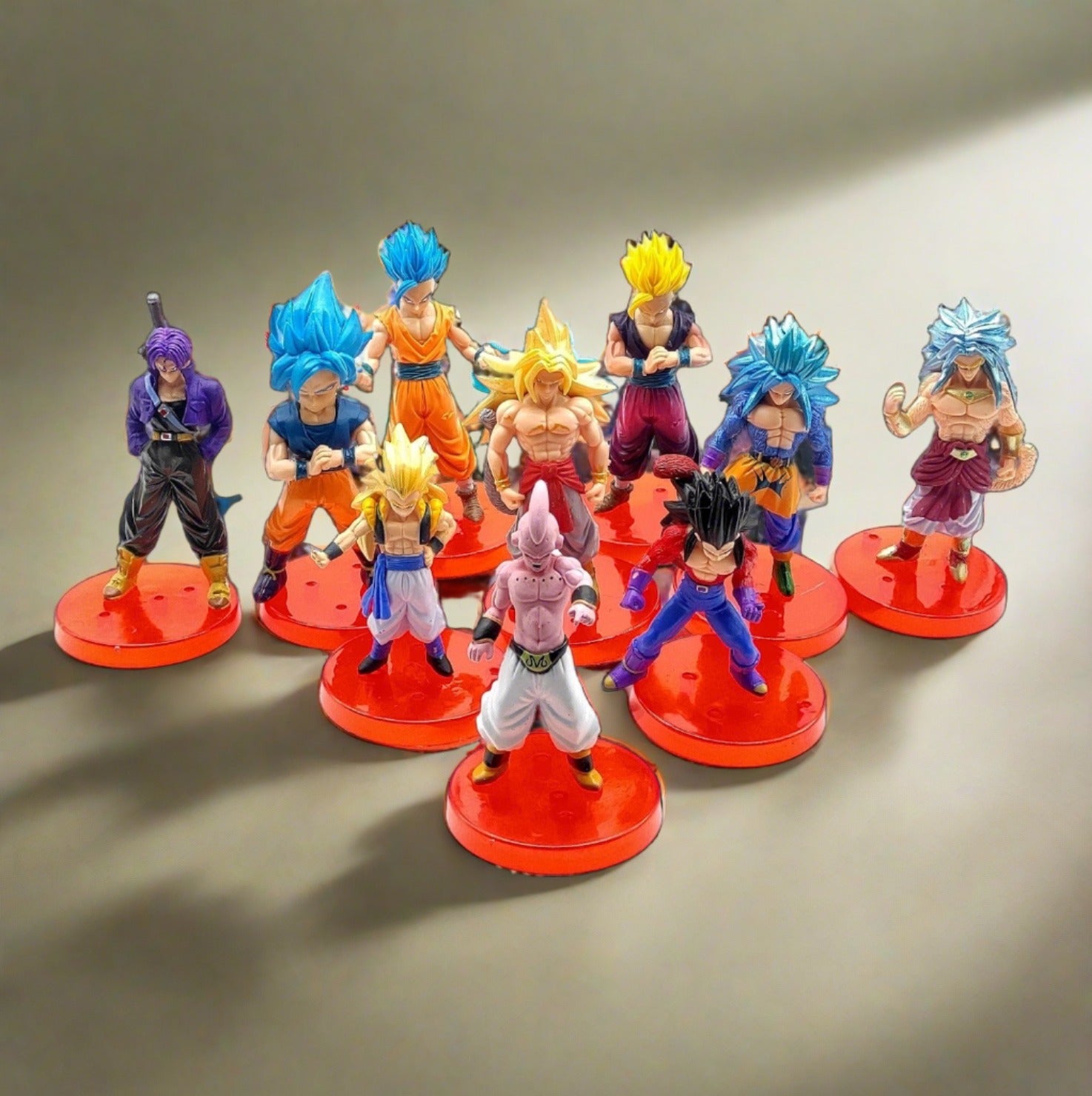 Dragon Ball Z Goku Set of 10 Action Figure | 11-15.5 CM |