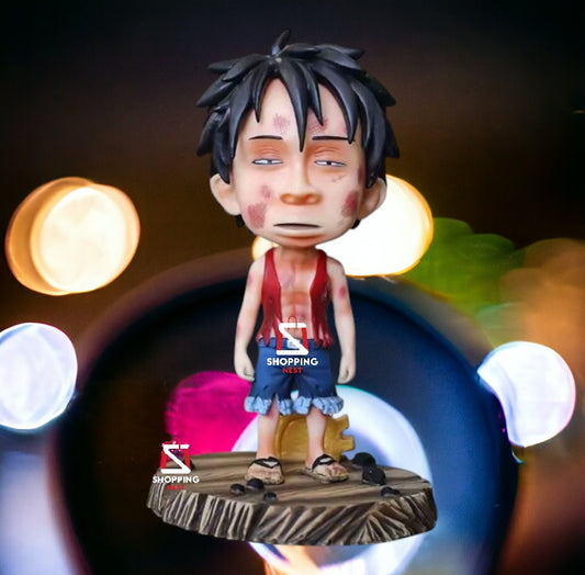 One Piece | Monkey D. Luffy Childhood Version Bruised Anime Action Figure | 15 Cm |
