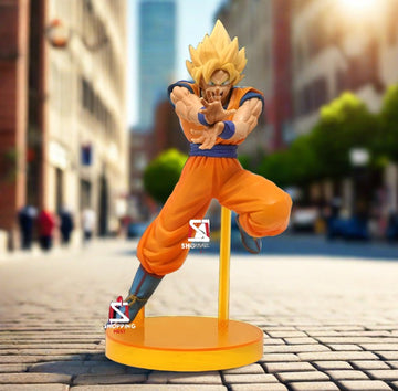 DBZ Anime Super Saiyan Son Goku  PVC Battle Mode Figure | 21cm |