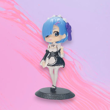 Re:Zero - Starting Life in Another World | Rem Round Stand Anime Action Figure | 14 Cm |