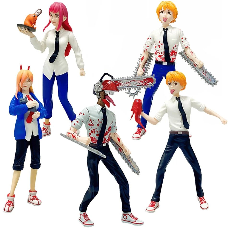 Chainsaw Man Big Size Set Of 5 Action Figures | 18-19 Cms |