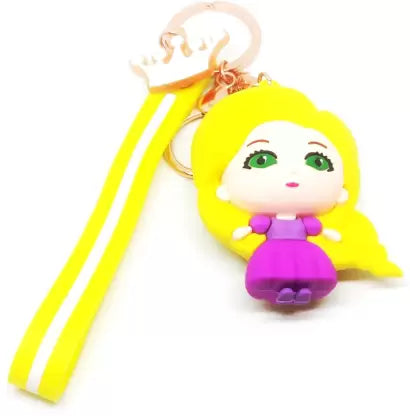 Princess Rapunzel 3D Silicone Keychain