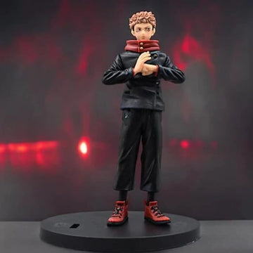 Jujutsu Kaisen |PVC| Itadori Yuji Jutsu Pose Action Figure with Dynamic Effect Base | Anime Collectible | 20 cm