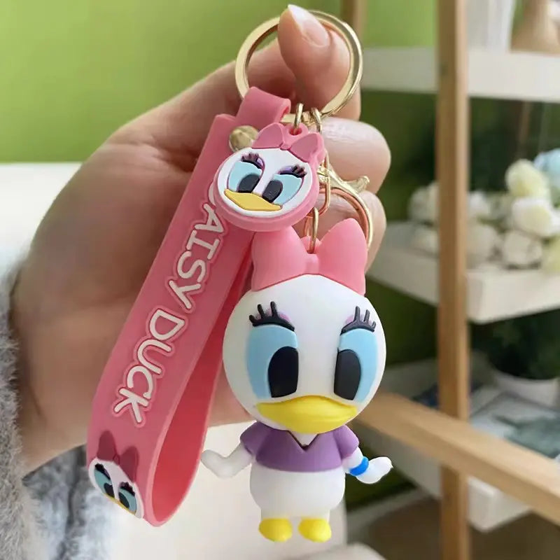 Daisy Duck Silicone | 3D Lanyard Keychain | Durable