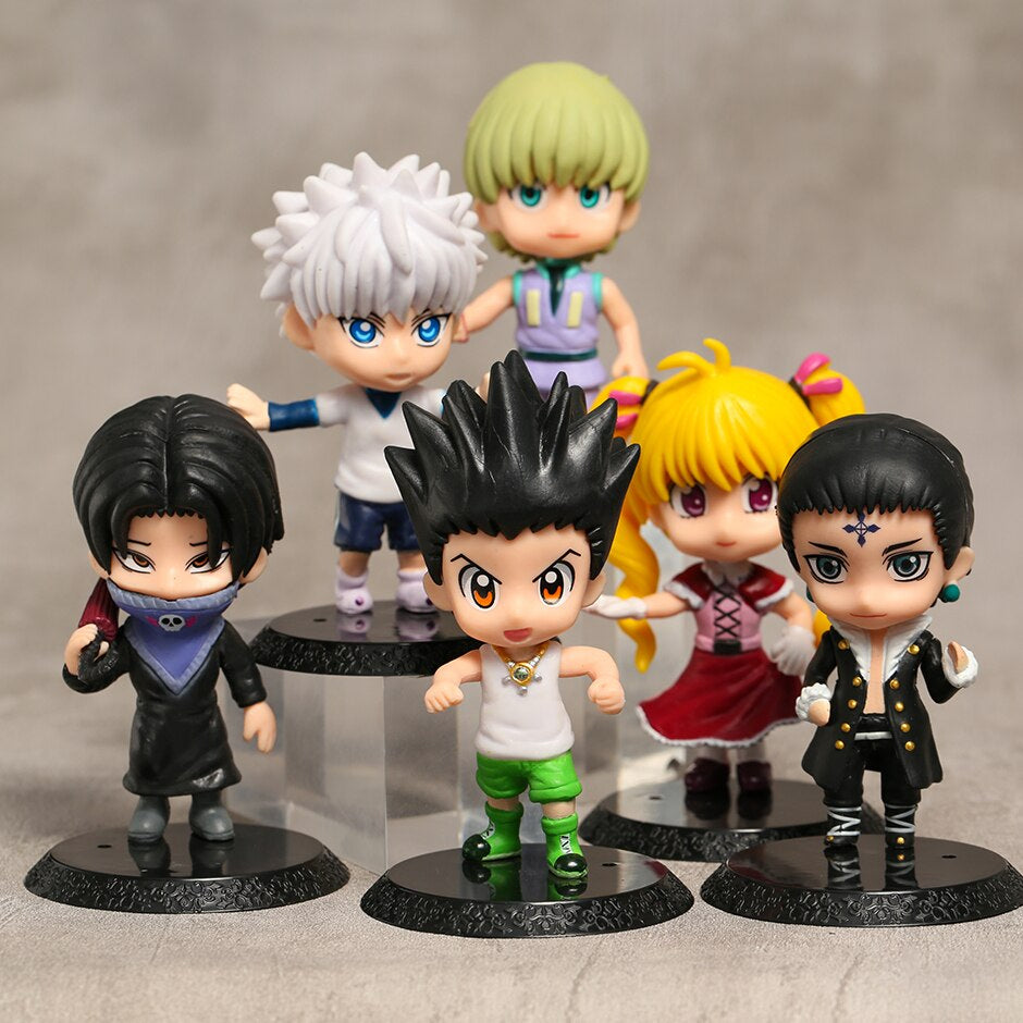 Hunter x Hunter Set Of 6 Action Figures SET B  | 10 Cms |