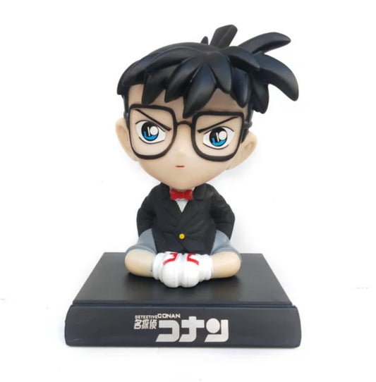 Detective Conan Bobblehead With Mobile Holder For Cars| 14.5 CMS |