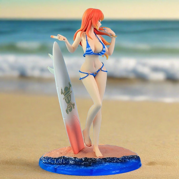 One Piece Nami With Surfboard Swimsuit Edition Action Figure | 33 Cm |