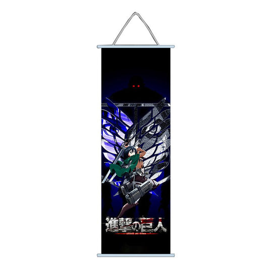 Attack On Titans Mikasa Ackerman Wall Scroll (70 x 25 Cms)