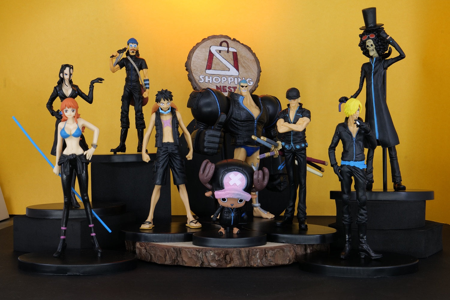One Piece Action Figure Set of 9 |PVC| – Anime Collectible Set by ShoppingNest