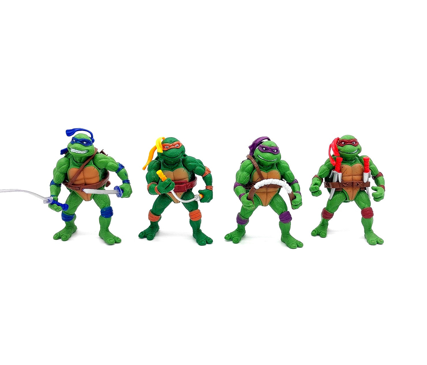Teenage Mutant Ninja Turtles Mike Raph Leo Don Set of 4 Action Figure| 10 cms |