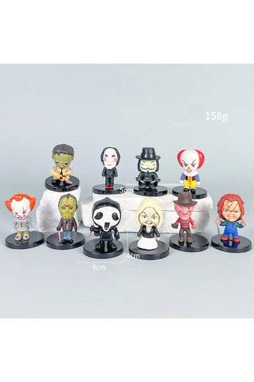 Horror Movie Chibi Action Figure Set | 10 Pcs | 5 cm
